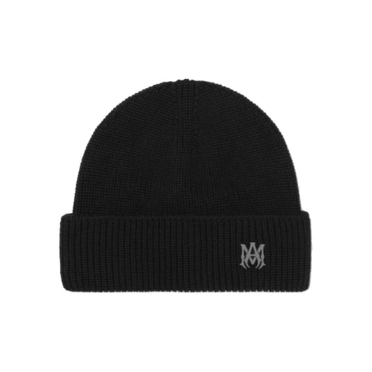 Amiri MA Logo Wool Beanie Black