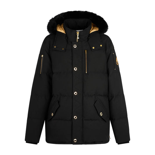 Moose Knuckles Gold Series Shearling 3Q Jacket Black/Gold