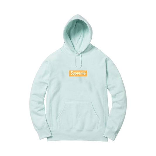 Supreme Box Logo Hooded Sweatshirt Ice Blue (FW17)