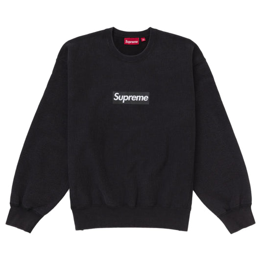 Supreme Box Logo Crewneck Sweater Washed Black