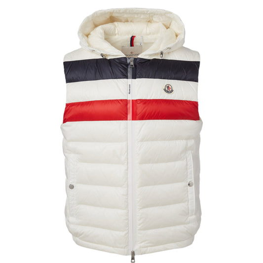 Moncler Timothe Vest With Hood Cream