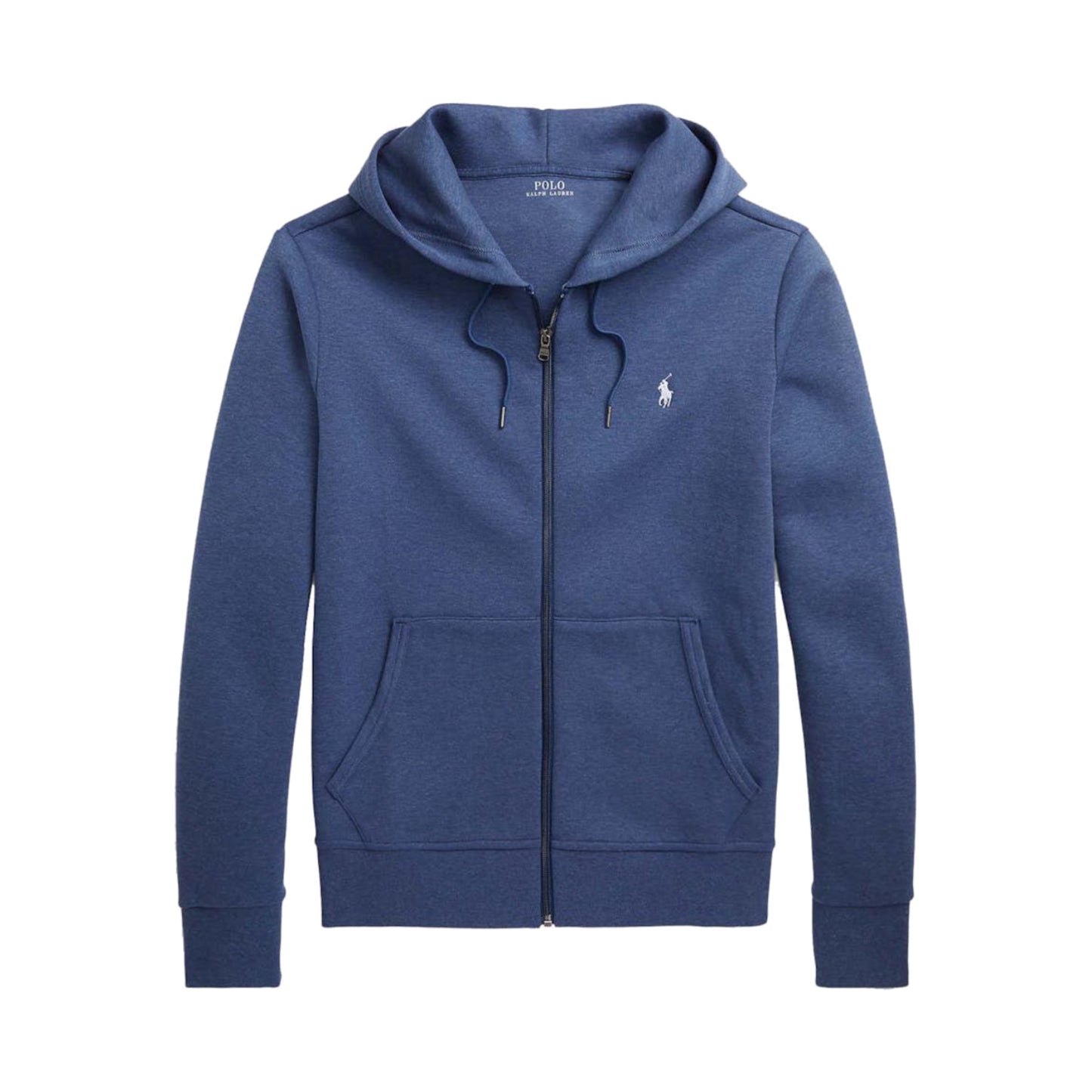 Polo Ralph Lauren Double-Knit Full-Zip Hoodie Derby Blue Heather