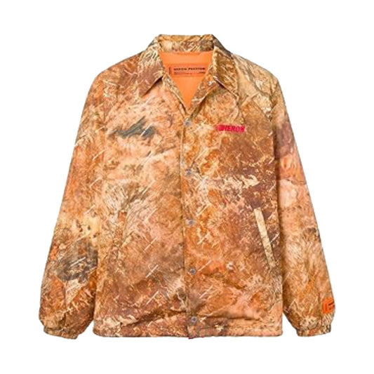 Heron Preston Australian Outback Print Coach Jacket Camo Brown