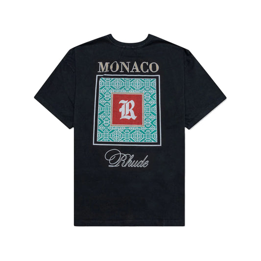 Rhude Monaco T-Shirt Vintage Black