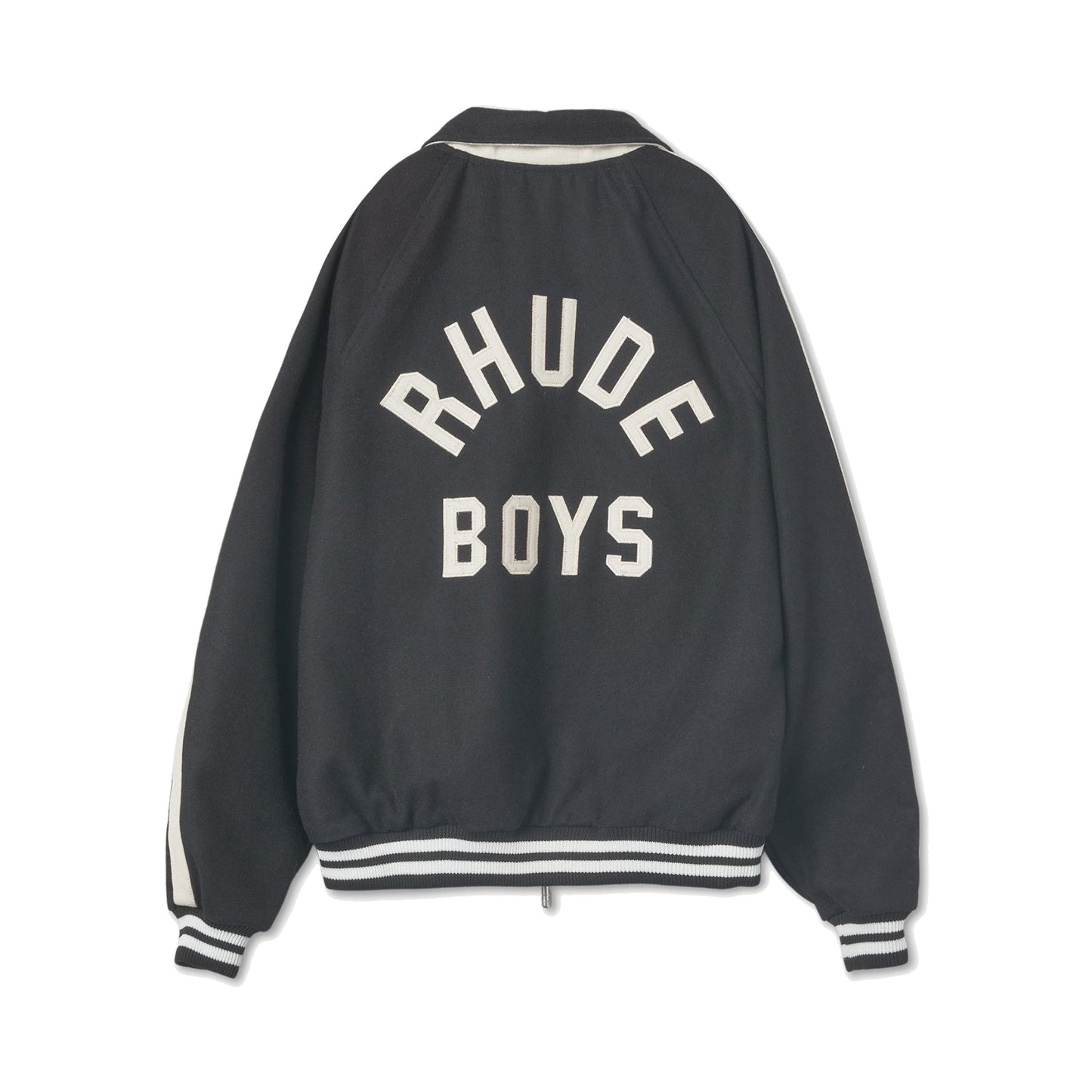 Rhude Boys Signature Bomber Jacket Black/Cream