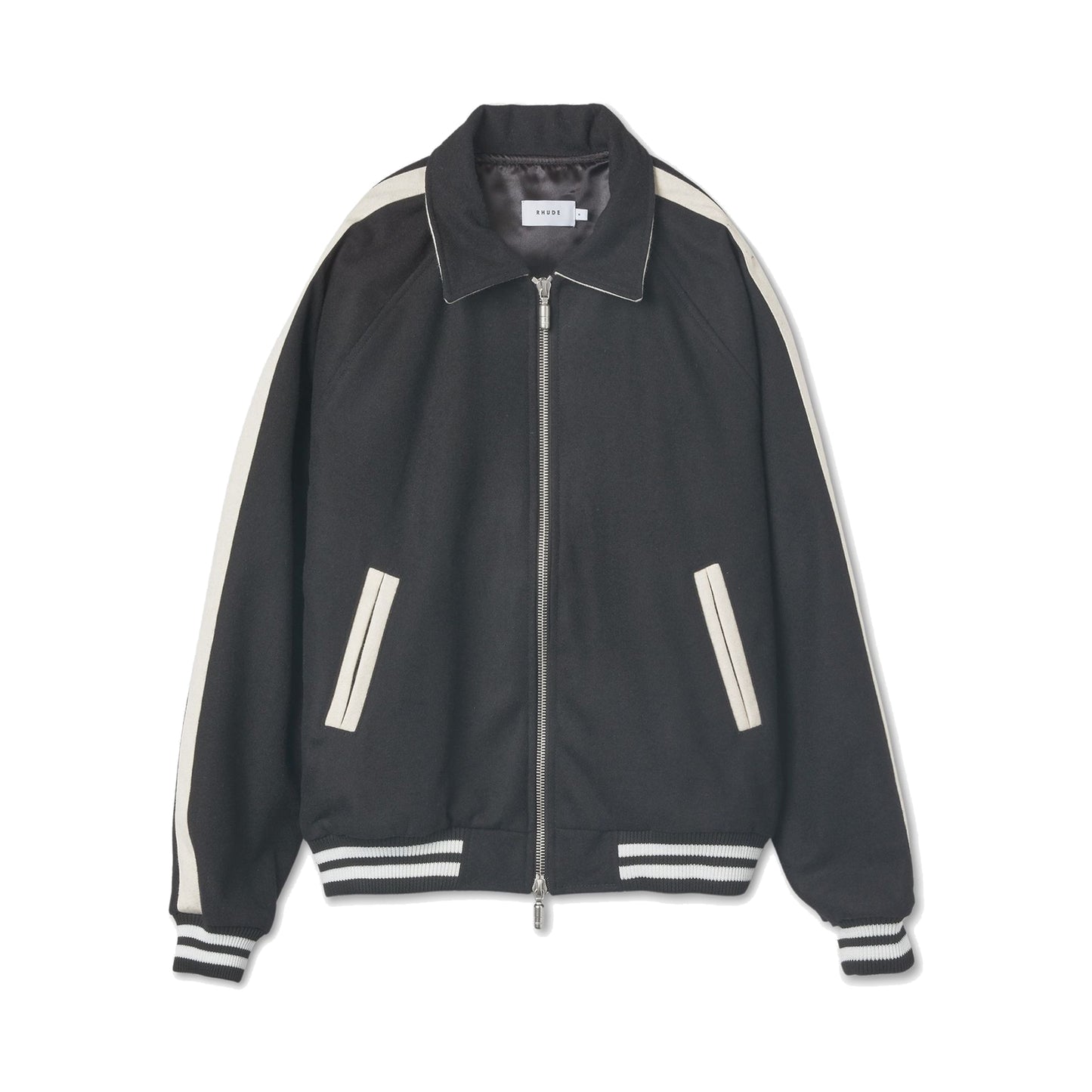 Rhude Boys Signature Bomber Jacket Black/Cream