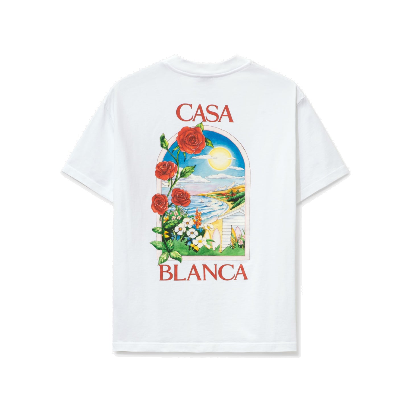 Casablanca LA Days Printed S/S T-Shirt White