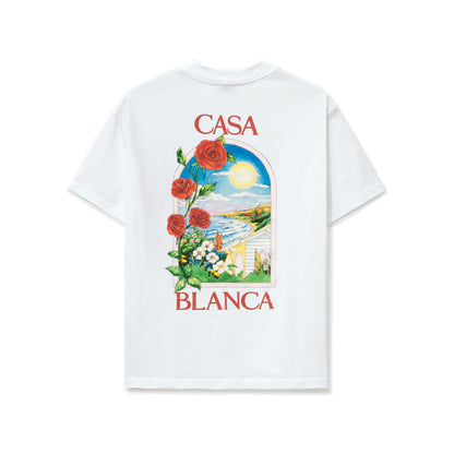Casablanca LA Days Printed S/S T-Shirt White