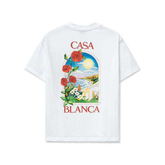 Casablanca LA Days Printed S/S T-Shirt White