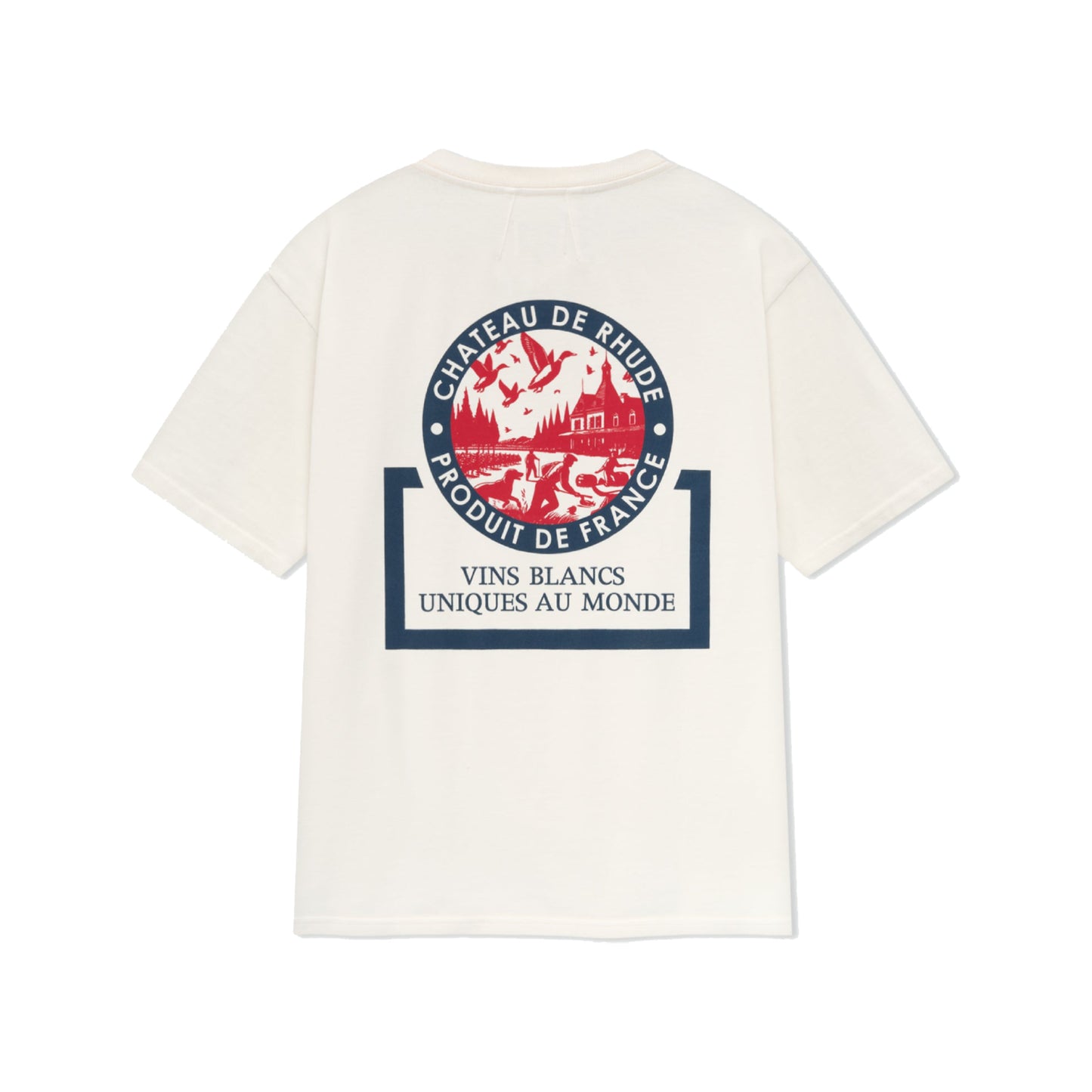 Rhude Bordeaux Wine T-Shirt Vintage White