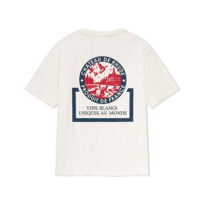 Rhude Bordeaux Wine T-Shirt Vintage White