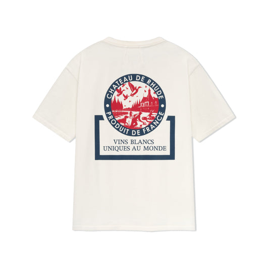 Rhude Bordeaux Wine T-Shirt Vintage White