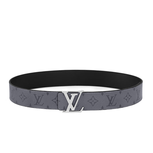 Louis Vuitton LV Initials 40mm Monogram Eclipse Reversible Belt Black/Grey (Size 100/40)