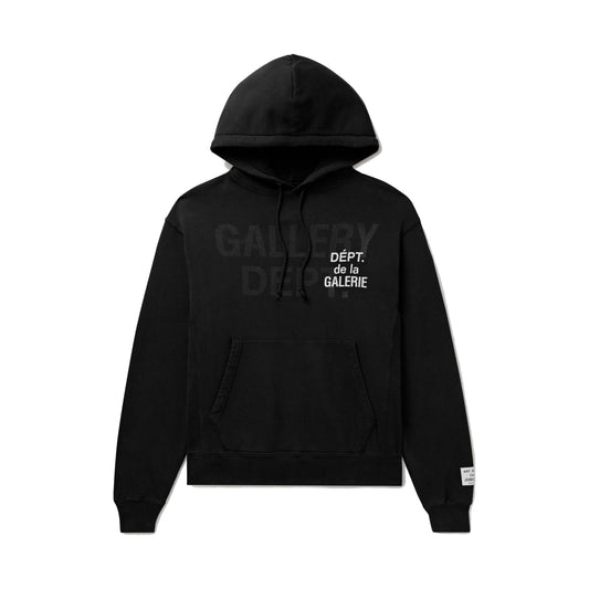 Gallery Dept. Multi Logo Hoodie Vintage Black