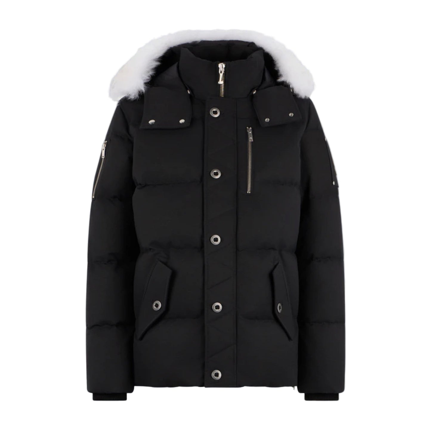 Moose Knuckles Original Shearling Trim 3Q Jacket Black/White