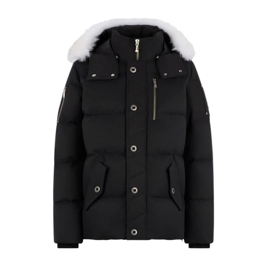 Moose Knuckles Original Shearling Trim 3Q Jacket Black/White