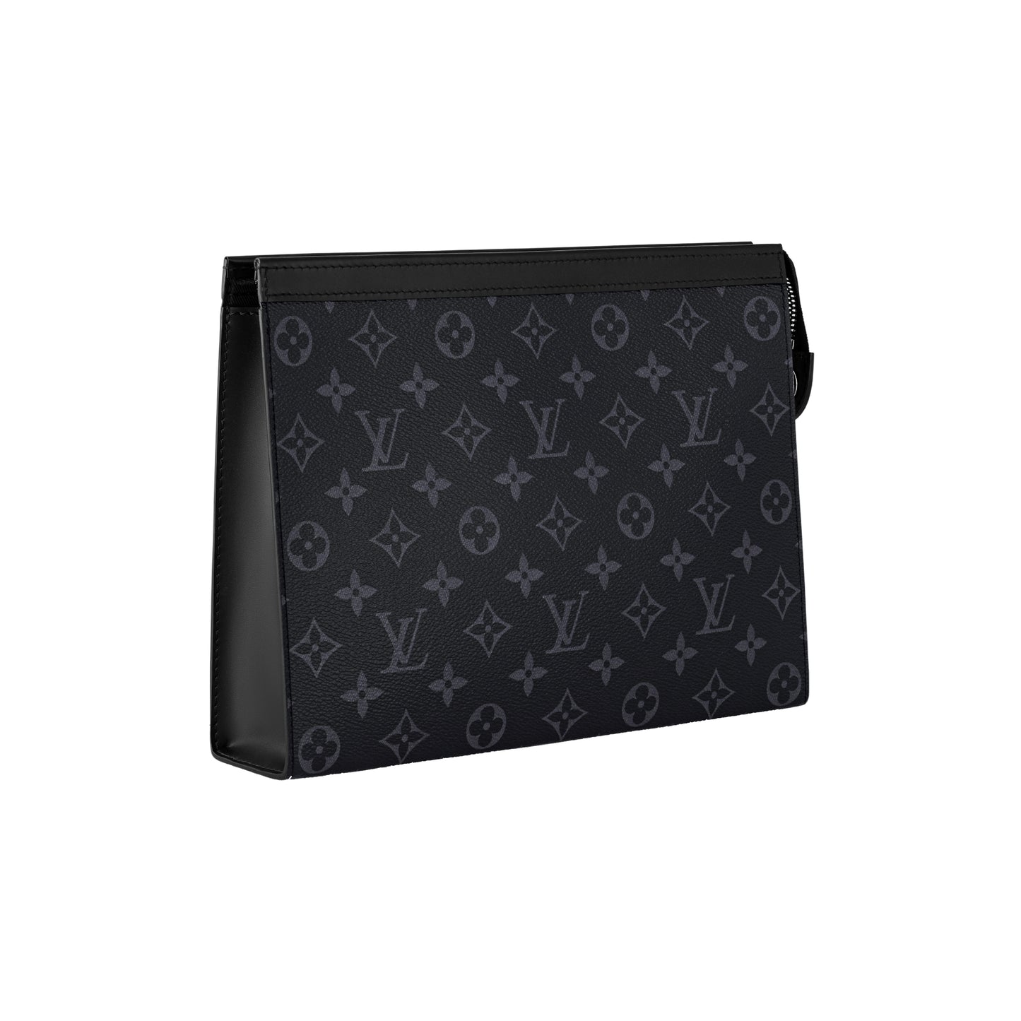 Louis Vuitton Monogram Pochette Voyage MM Eclipse Canvas Bag Black