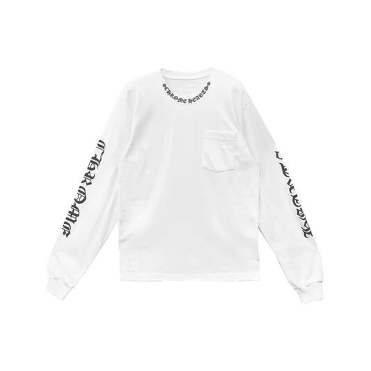 Chrome Hearts Neck Logo Long-Sleeve T-Shirt White