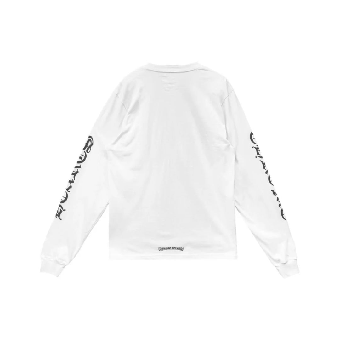 Chrome Hearts Neck Logo Long-Sleeve T-Shirt White