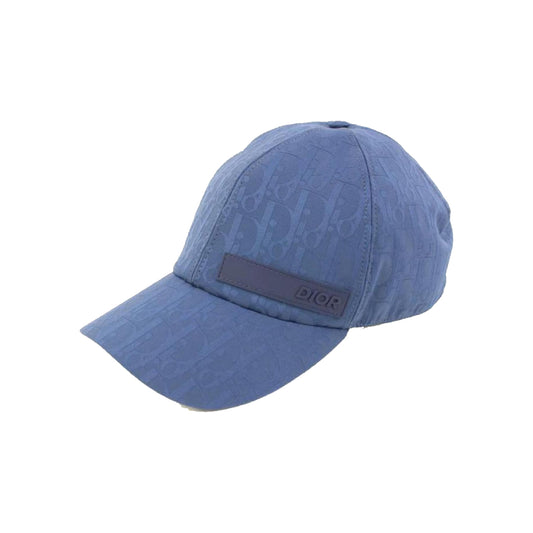 Dior Big Logo Oblique Jacquard Baseball Cap Navy