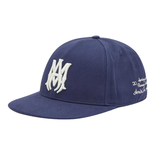 Amiri Embroidery Ma Fitted Cap Navy (Size 6 7/8)