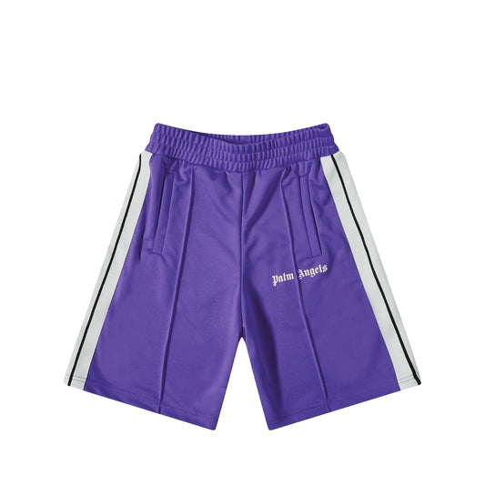 Palm Angels Classic Track Shorts Purple/White