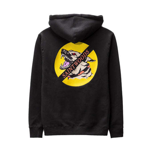 Saintwoods Beware Pullover Hoodie Black/Yellow