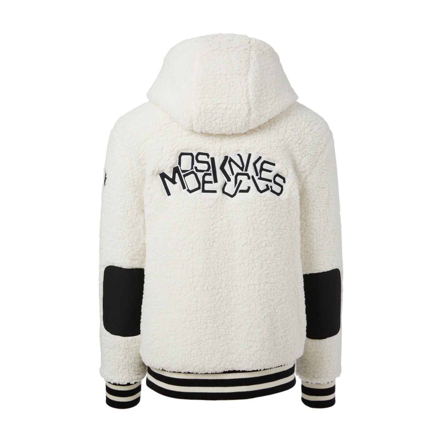 Moose Knuckles Dewson Sherpa Varsity Hooded Jacket Ivory