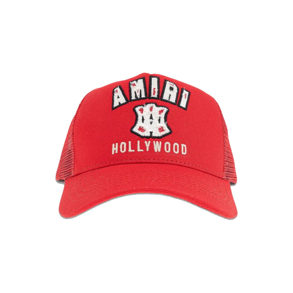 Amiri MA Hollywood Trucker Hat Deep Red