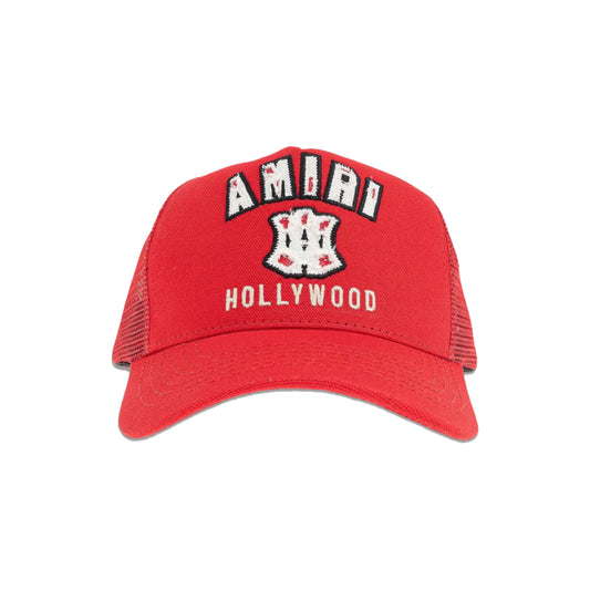 Amiri MA Hollywood Trucker Hat Deep Red
