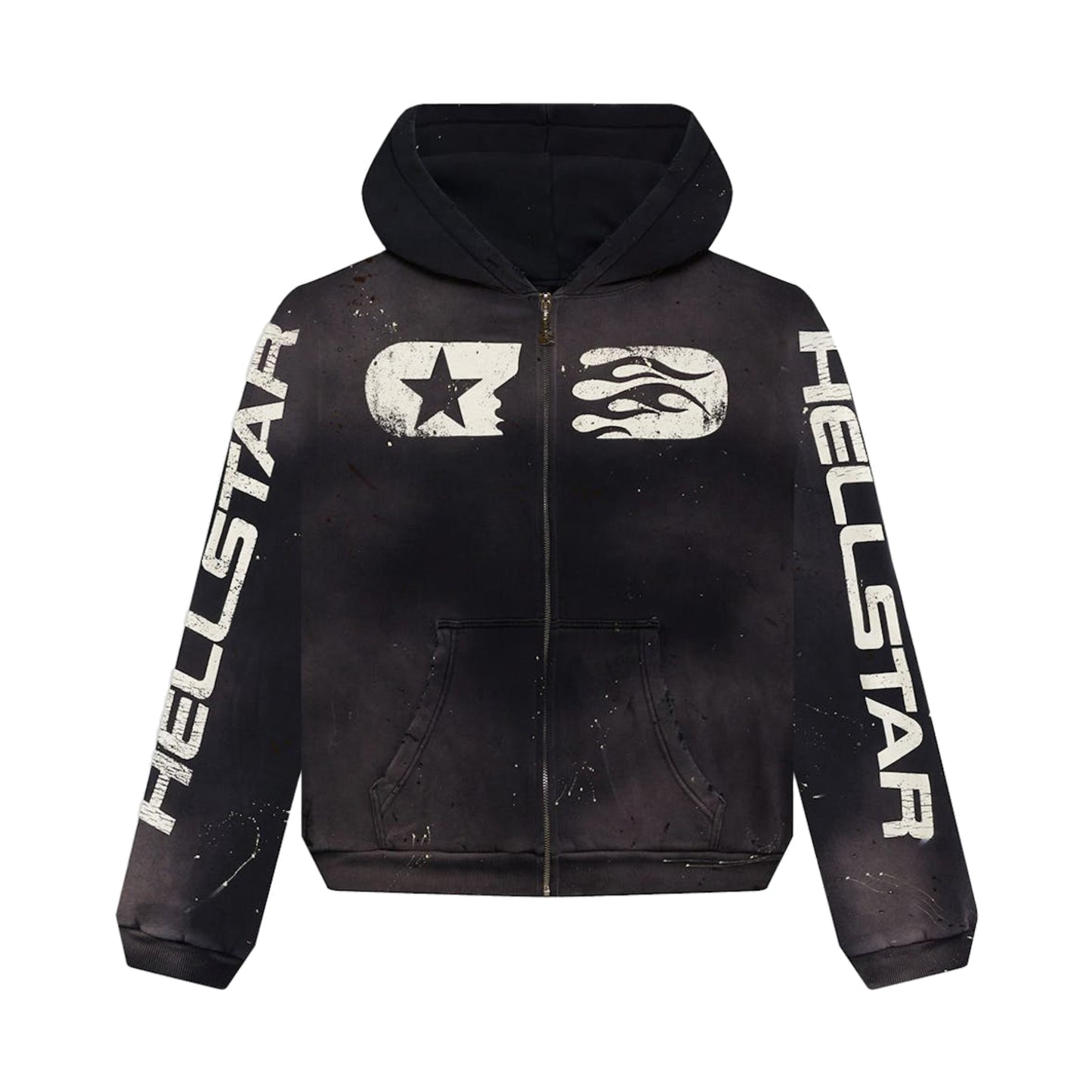 Hellstar Studios Zip Hoodie Black