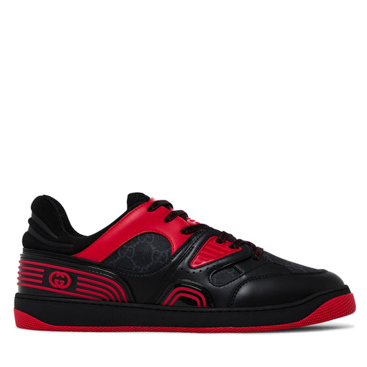 Gucci Low Top Basket Sneaker Black/Red