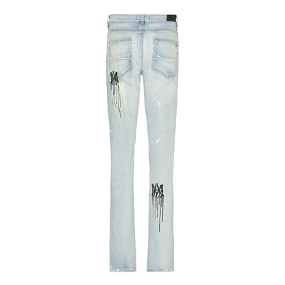 Amiri MA Stencil Jean Light Indigo