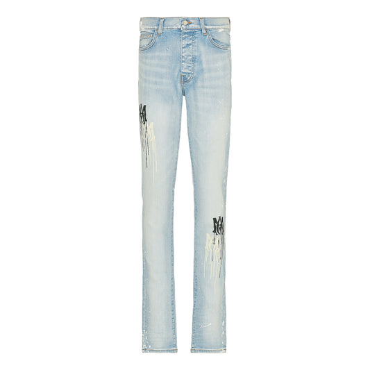 Amiri MA Stencil Jean Light Indigo