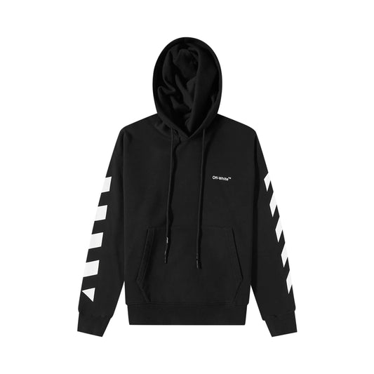 Off-White Diag Helvetica Over Hoodie Black/White