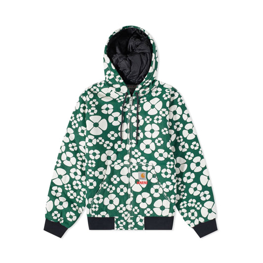 Marni x Carhartt WIP Hooded Floral Work Jacket Forest Green