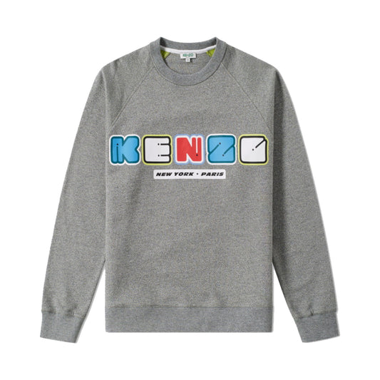 Kenzo New York Crewneck Sweater Grey