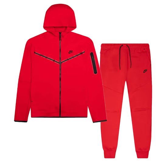 Nike Sportswear Tech Fleece Full Set Tracksuit University Red