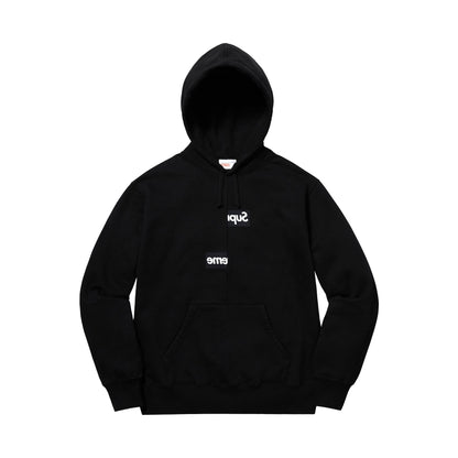 Supreme Comme des Garcons SHIRT Split Box Logo Hooded Sweatshirt Black