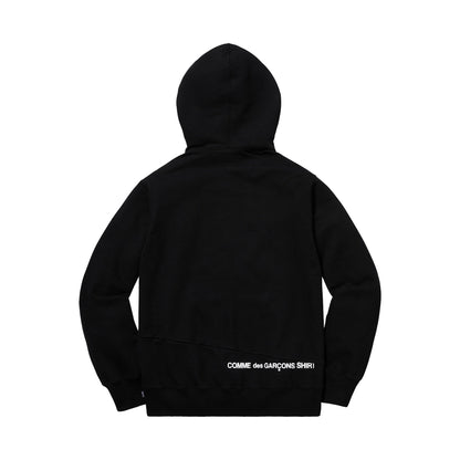 Supreme Comme des Garcons SHIRT Split Box Logo Hooded Sweatshirt Black