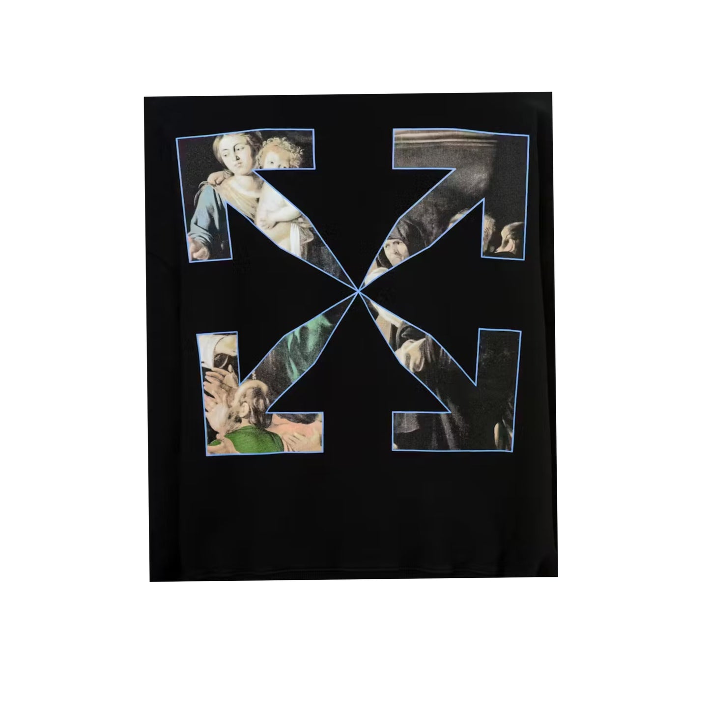 Off-White Oversize Fit Caravaggio Painting Hoodie Black/Black