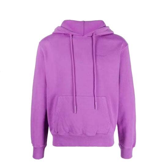Off-White Diag-Print Pullover Hoodie Purple