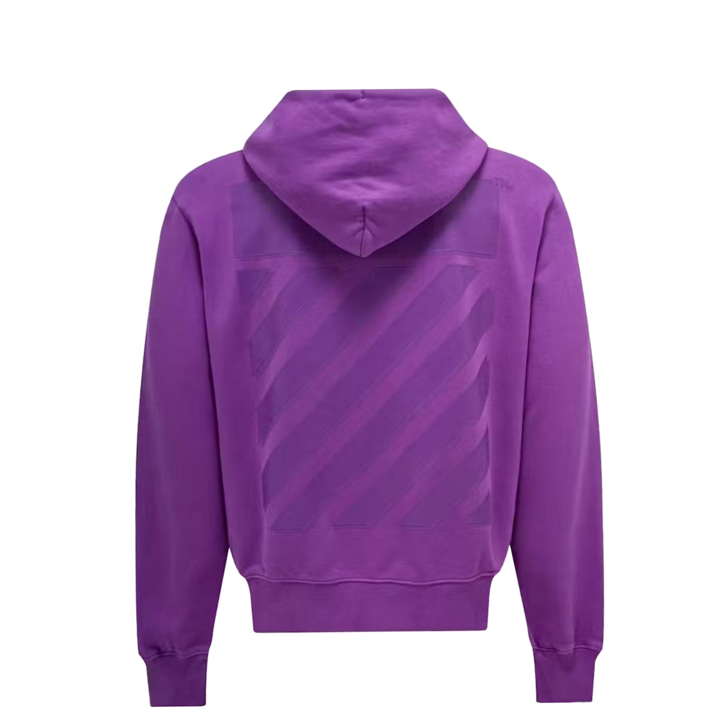 Off-White Diag-Print Pullover Hoodie Purple