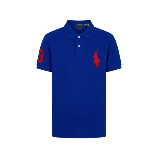 Polo Ralph Lauren Big Pony Mesh Polo Shirt Blue
