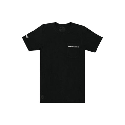 Chrome Hearts Cross Tire Tracks Pocket T-Shirt Black/White