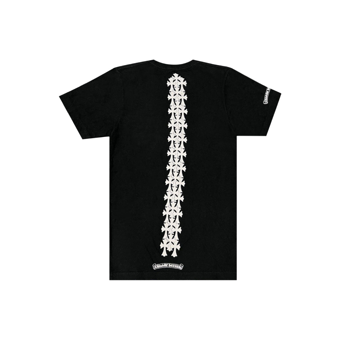 Chrome Hearts Cross Tire Tracks Pocket T-Shirt Black/White