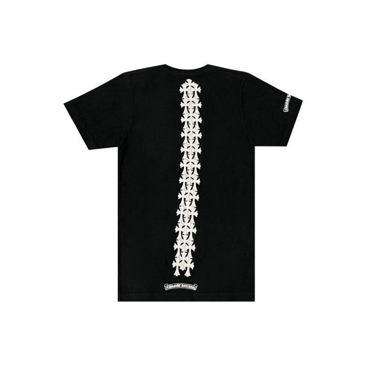 Chrome Hearts Cross Tire Tracks Pocket T-Shirt Black/White