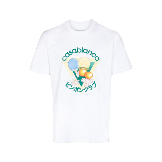 Casablanca Masao San Table Tennis T-Shirt White