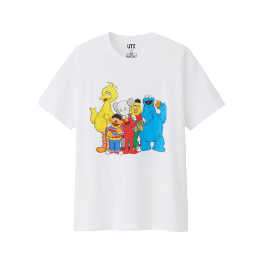 KAWS x Uniqlo x Sesame Street Group #2 Tee White