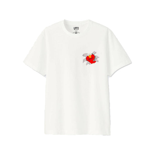 KAWS x Uniqlo x Sesame Street Elmo Tee White
